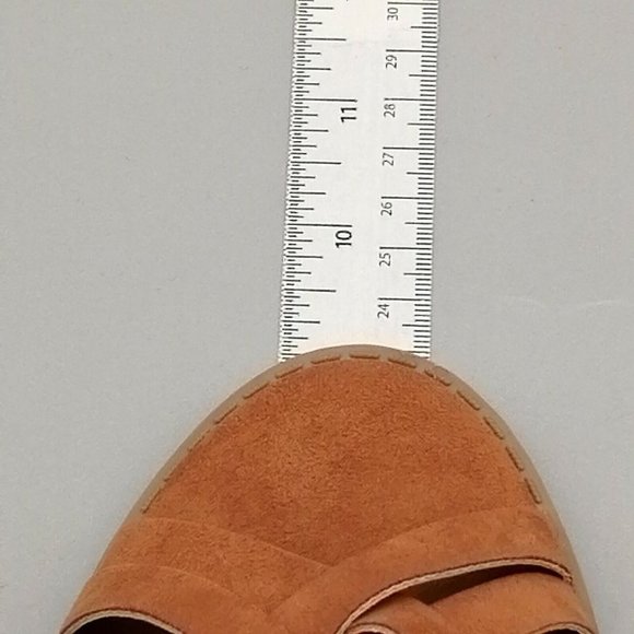 Qupid Women Block High Heel Ankle Strap Sandal Heel Zipper Cushion Brown Sz 8.5 - Picture 5 of 10